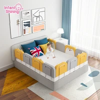 infant shining bumper baby bed newborn bed fence 50cm adjustable bed barrier fence guardrail 0 6 years playpen on bed crib rails