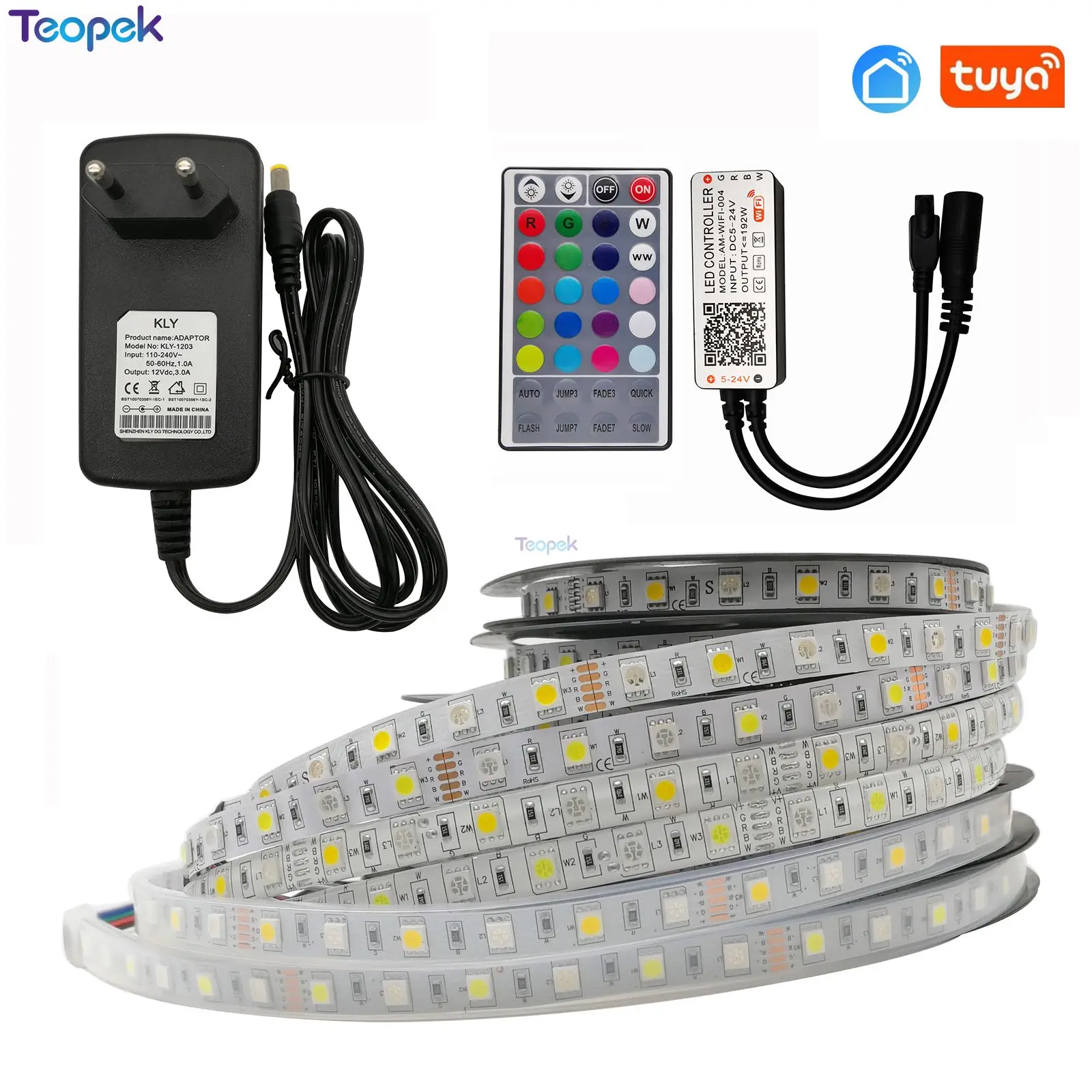 RGBW Светодиодная лента 5 м 60 светодиодный/м 300 светодиодный s SMD 5050 RGB + холодный