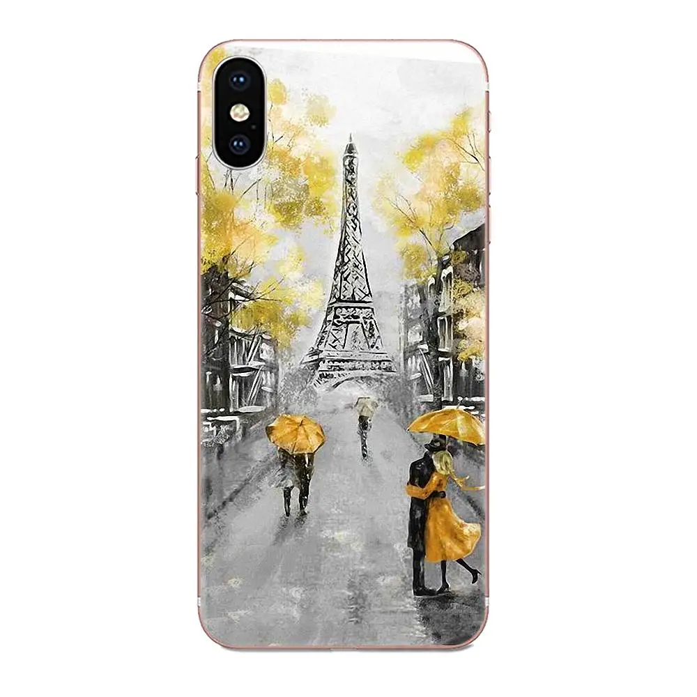 Лондон Париж Нью-Йорк влюбленный Осенний клен для samsung Galaxy Note 5 8 9 S3 S4 S5 S6 S7 S8 S9 S10 5G