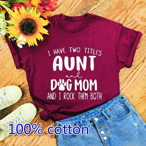 Есть два названия и собака мама футболка забавные модные Цитата битник для