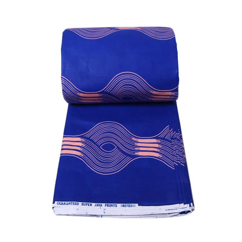 Модный Синий принт 100% хлопок африканская Нигерия Анкара ткань настоящий воск