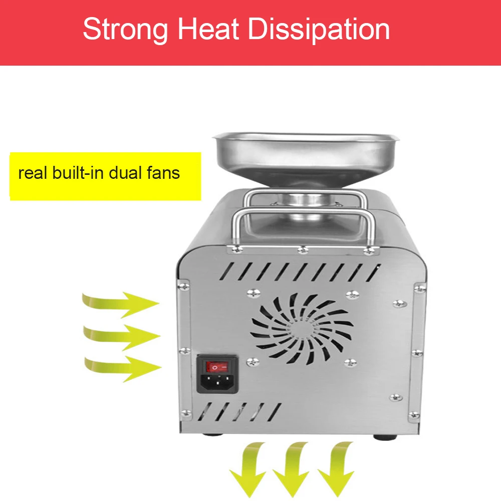 LCD 6-Speed Full Automatic Oil Press Machine Commerical Olive Oil Press Machine Cold Press Oil Machine Oil Extractor