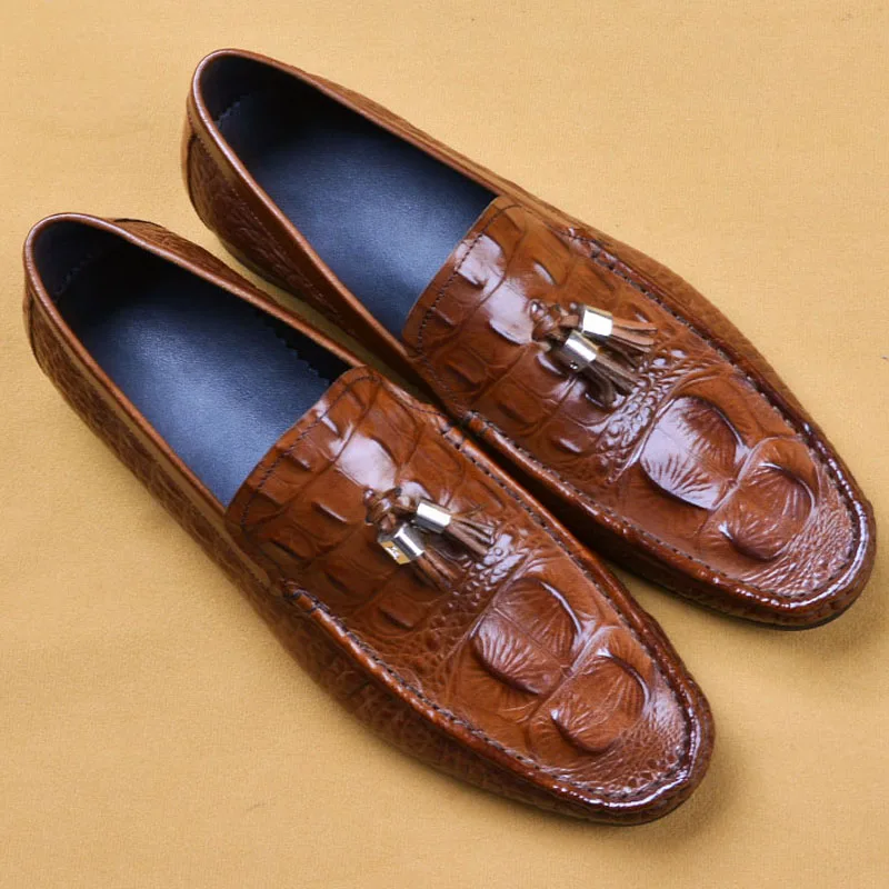 Мужские кожаные туфли с кисточками Деловые модельные брендовые Bullock из