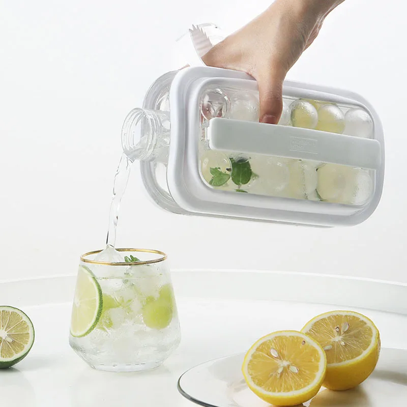 Goedkoop Ijs Bal Pot 2 In 1 Draagbare Ijs Waterkoker Ice Ball Mold Voor Whiskey Cocktail Diy Ronde Ice Ball Party Voor Bar Keuken Accessoires