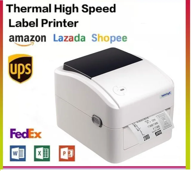 4-дюймовый принтер для этикеток 4x6 Bluetooth Термопринтер Принтер с USB/Bluetooth Сделано в