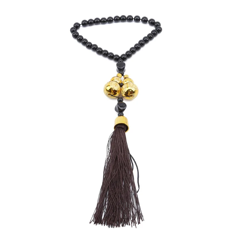 Деревянные бусины Будды зеркало заднего вида для автомобиля подвесной кулон