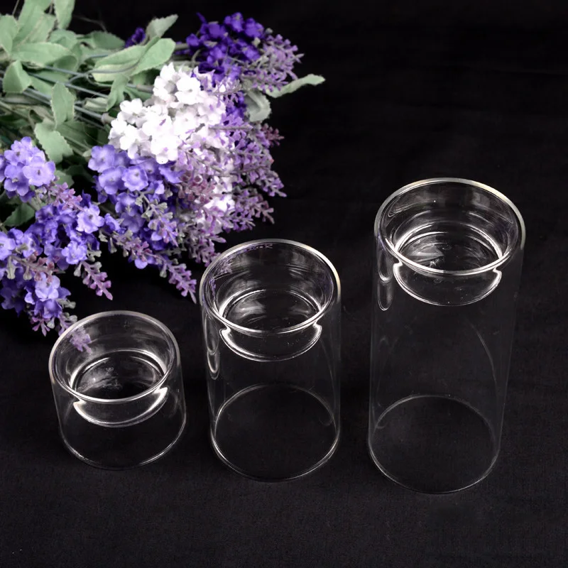 

Home Decor Flowers Vase Tealight Glass Candle Holders For Wedding Centerpiece Versatile Home Decoration Windowsill & Festival