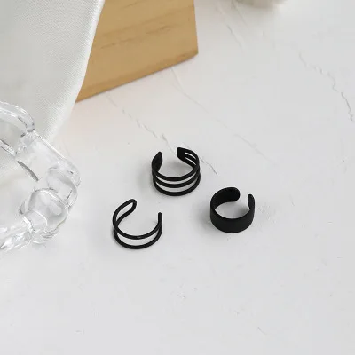 

3pcs Fashion Gold Simple Cross Clip Earrings For Women Girls Cute Pearl Cubic Zirconia Ear Cuff Clip Without Piercing Jewerly