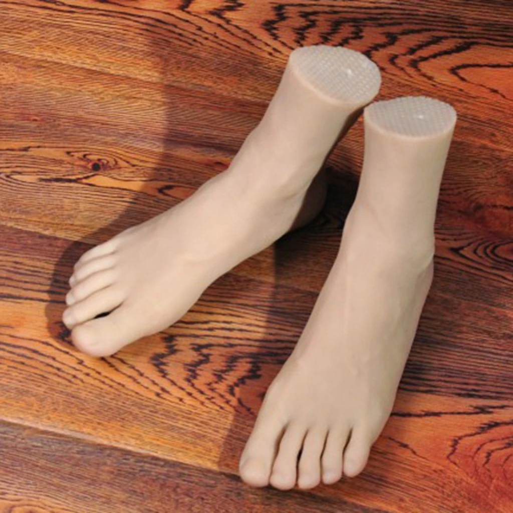 1 Pair Feet Model Male Foot Mannequin for Photography Display Shoes Socks | Красота и здоровье
