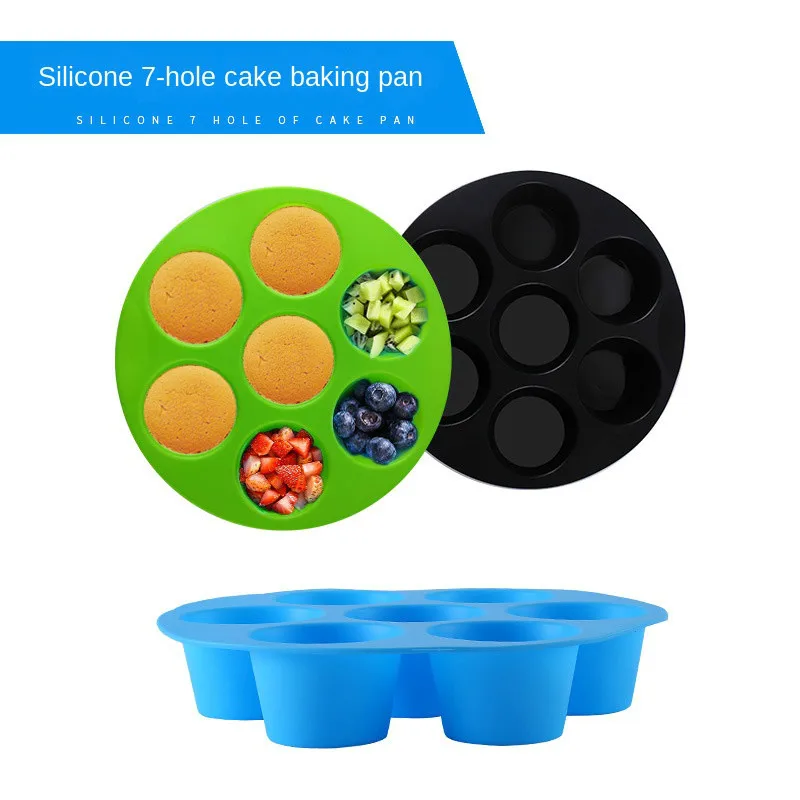 Пищевая силиконовая 7 отверстий DIY Форма для торта выпечки сковорода хлеба