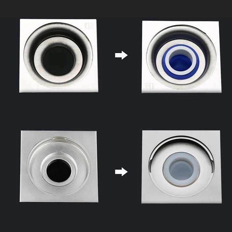 

Silicone Bathroom Floor Drain Odor-proof Leak Core Down The Water Pipe Drain Inner Core Kitchen Bathroom Sewer Seal Leak