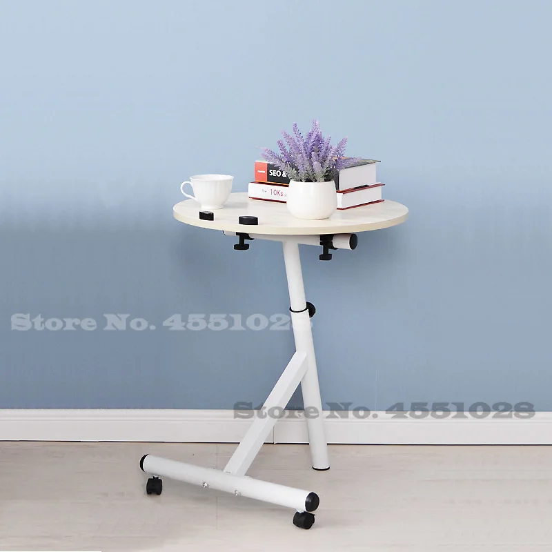 Современный подъемный стол с углом и высотой регулируемый круглый столик для