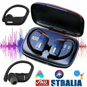 

Wireless Bluetooth Earphones Sweatproof Headphones Sport Gym Earbuds with Mic