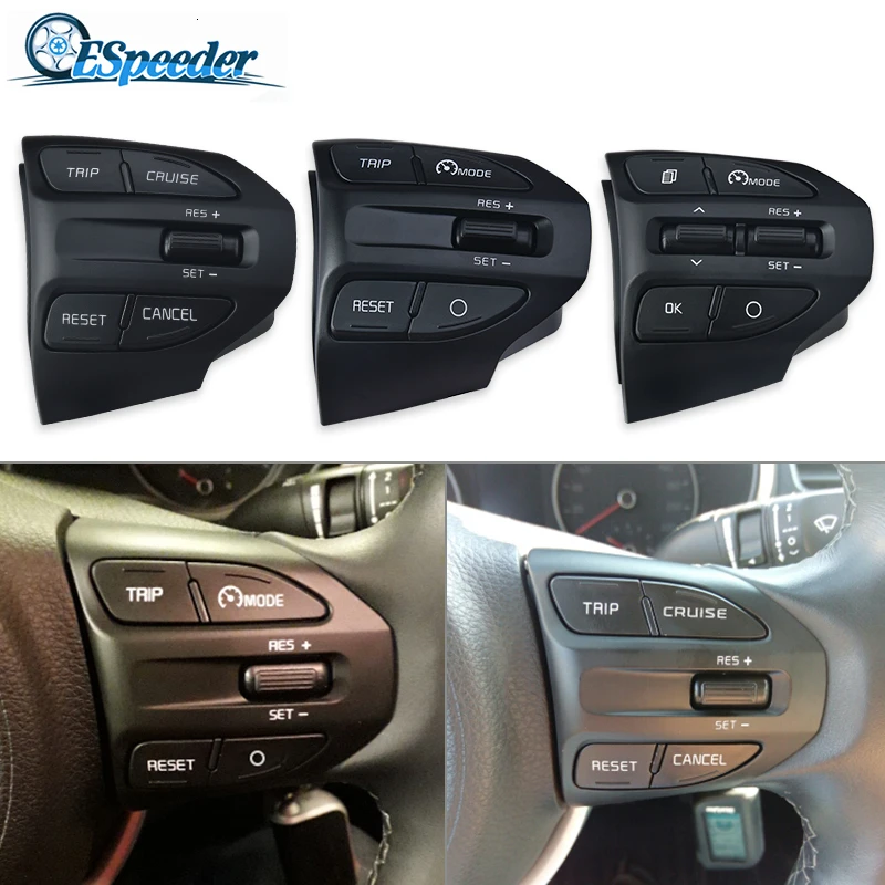 ESPEEDER Автомобильный руль кнопка Bluetooth телефон круиз контроль громкости для KIA K2 RIO
