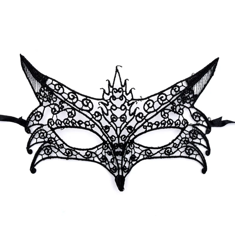Ladies Sexy Lace Eye Mask Carnival Halloween Prom Bar Half-face Party Masked Ball Black Adult Holiday Supplies | Дом и сад
