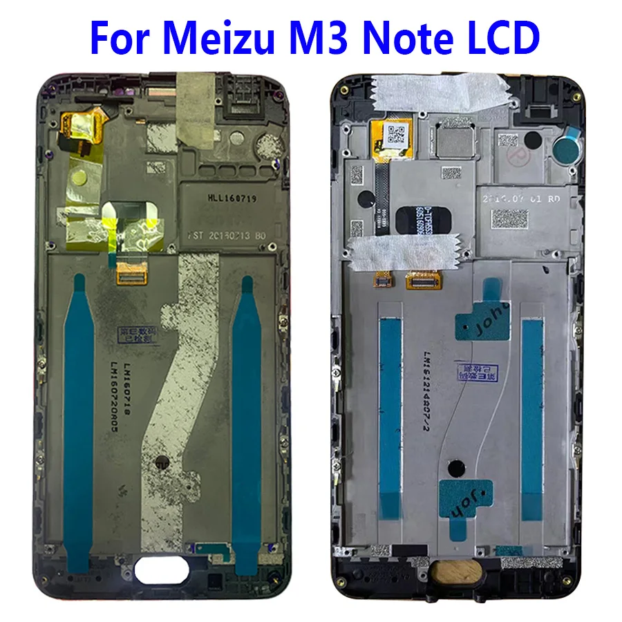 

For Meizu m3 note M681H LCD Display+Digitizer Touch Screen Replacement Cellphone 5.5" for Meizu m3 note L681H LCD With Frame