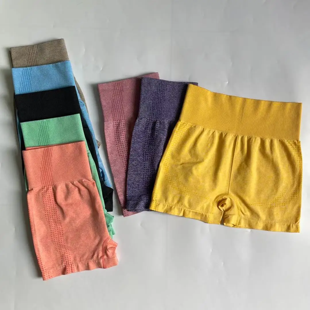 Шорты женские для фитнеса и йоги бесшовные с высокой талией тренировок