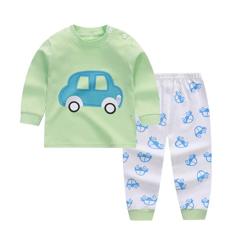 Baby Boys Kids Autumn Winter Printed Long Sleeve Leisure 2pcs Cotton Girls Caotton Clothes Suit | Детская одежда и обувь