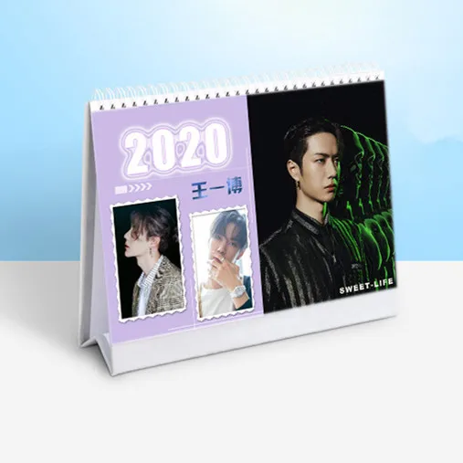 D Xiao Zhan Wang Yibo Star Character Calendar Chen Qing Ling настольные календари ежедневник расписание,01-,12 - Цвет: D