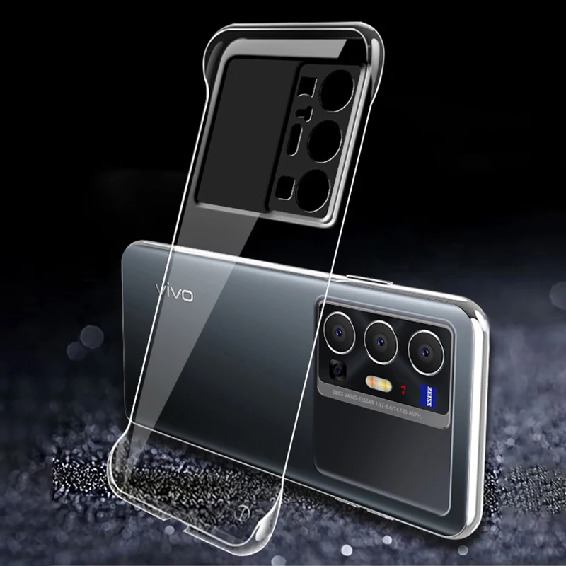 Прозрачный жесткий чехол из поликарбоната для Vivo X50 X60 X70 Pro Plus Y72 безрамочный ЧЕХОЛ