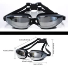 Очки для плавания, профессиональные, для взрослых, силиконовые, для бассейна, противотуманные, мужские, женские, мужские, противотуманные, водонепроницаемые очки, линзы из поликарбоната