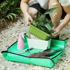 Полиэтиленовая подкладка для домашнего сада, водонепроницаемая, для раковины, садоводства, блокировки почвы, цветочные коврики, горшок для растений, складная садовая подкладка