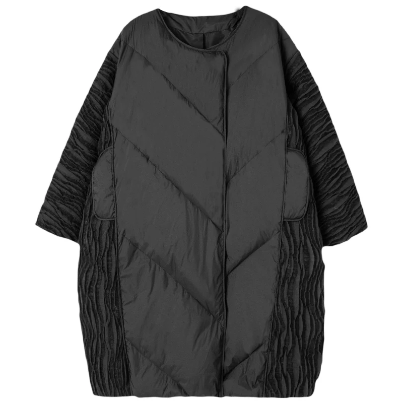 Зимний оригинальный дизайн Повседневный большой рукав летучая мышь толстый