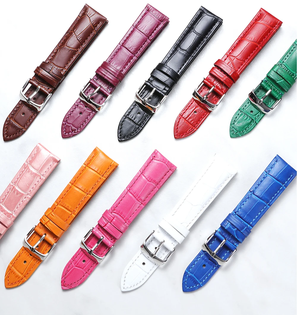 BINLUN сменный кожаный ремешок для часов двусторонний быстросъемный 12 14 16 18 19 20 21 22 24