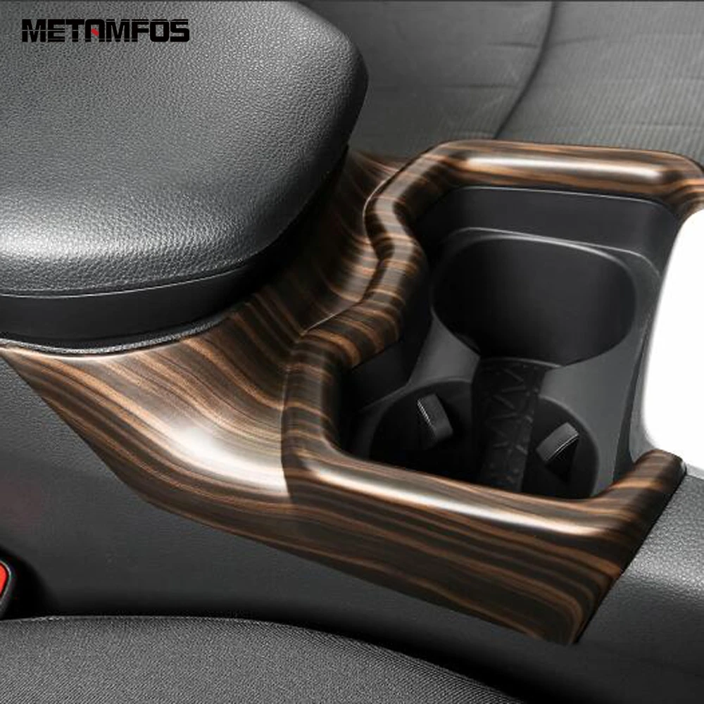 

For Toyota Rav4 Rav 4 2019 2020 2021 Carbon Fiber Front Cup Holder Water Bottle Frame Decoration Inner Accessories Car Styling