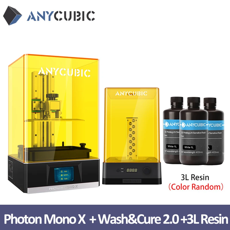 Монохромный 3D-принтер ANYCUBIC Photon Mono X 8 9 дюйма 4K с ЖК-дисплеем большой объем сборки