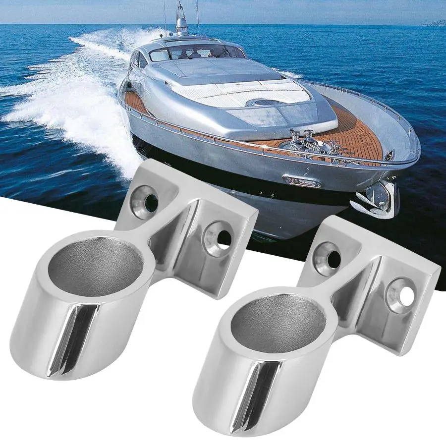 2 шт. морская фурнитура перила для яхт из нержавеющей стали Монтажный кронштейн