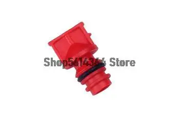 

3pcs Air Compressor Spare Part 18mm Male Thread Plastic Oil Plug Red