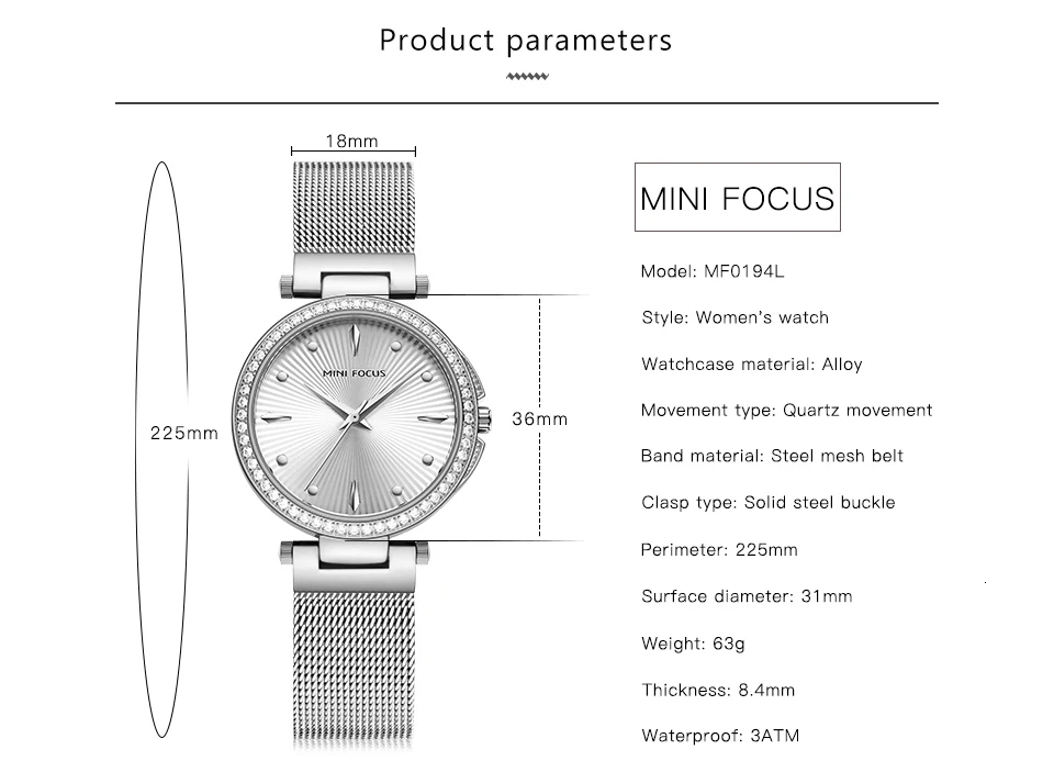 MINIFOCUS женские часы золотые водонепроницаемые женские часы для женщин часы брендовые Роскошные модные повседневные женские кварцевые наручные часы
