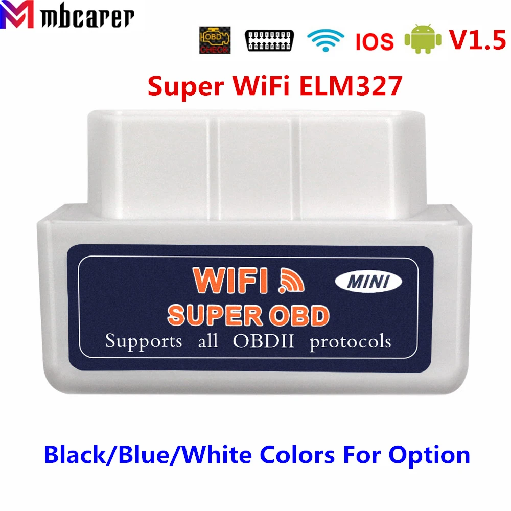 

OBD2 Scanner ELM327 V1.5 WIFI OBD 2 Automotive Diagnostic Scanner For Car OBDII ELM 327 WI-FI 1.5 Diagnostic Tool Code Reader