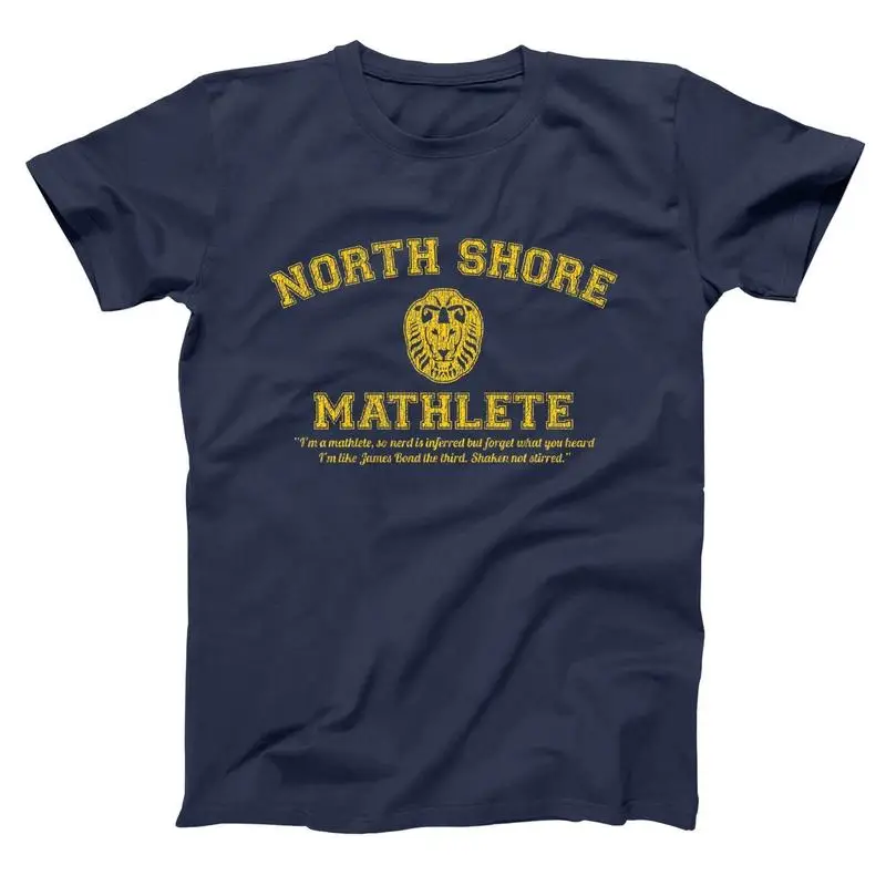 

North short mathlete summer men's personalized street fashion creative print breathable cotton elastic casual crew neck T-shirt