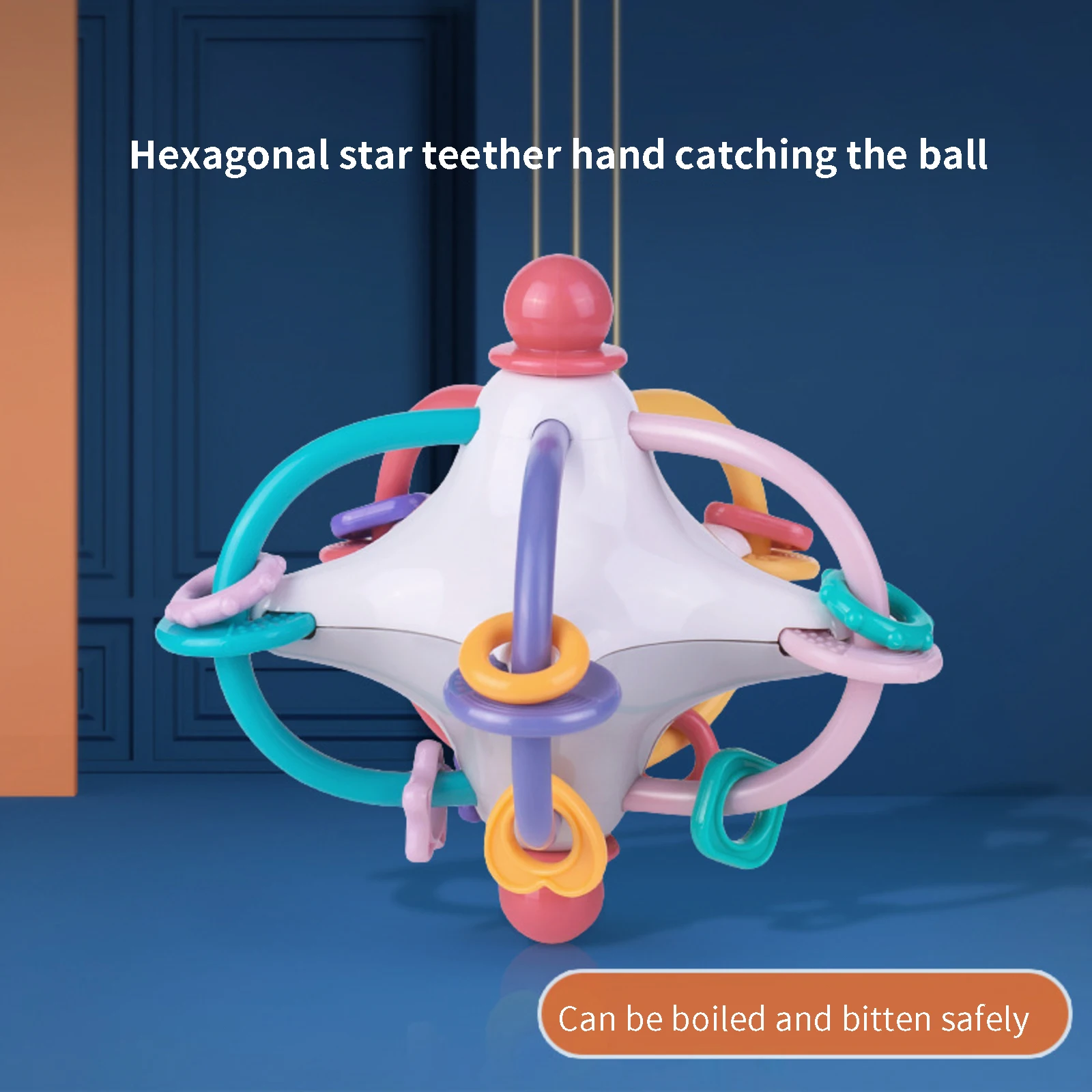 

Rattle Ball Teething Toys For Baby Hands Grasping Develop Toys BPA Free Baby Teether Educational Baby Toys 0 12 Months