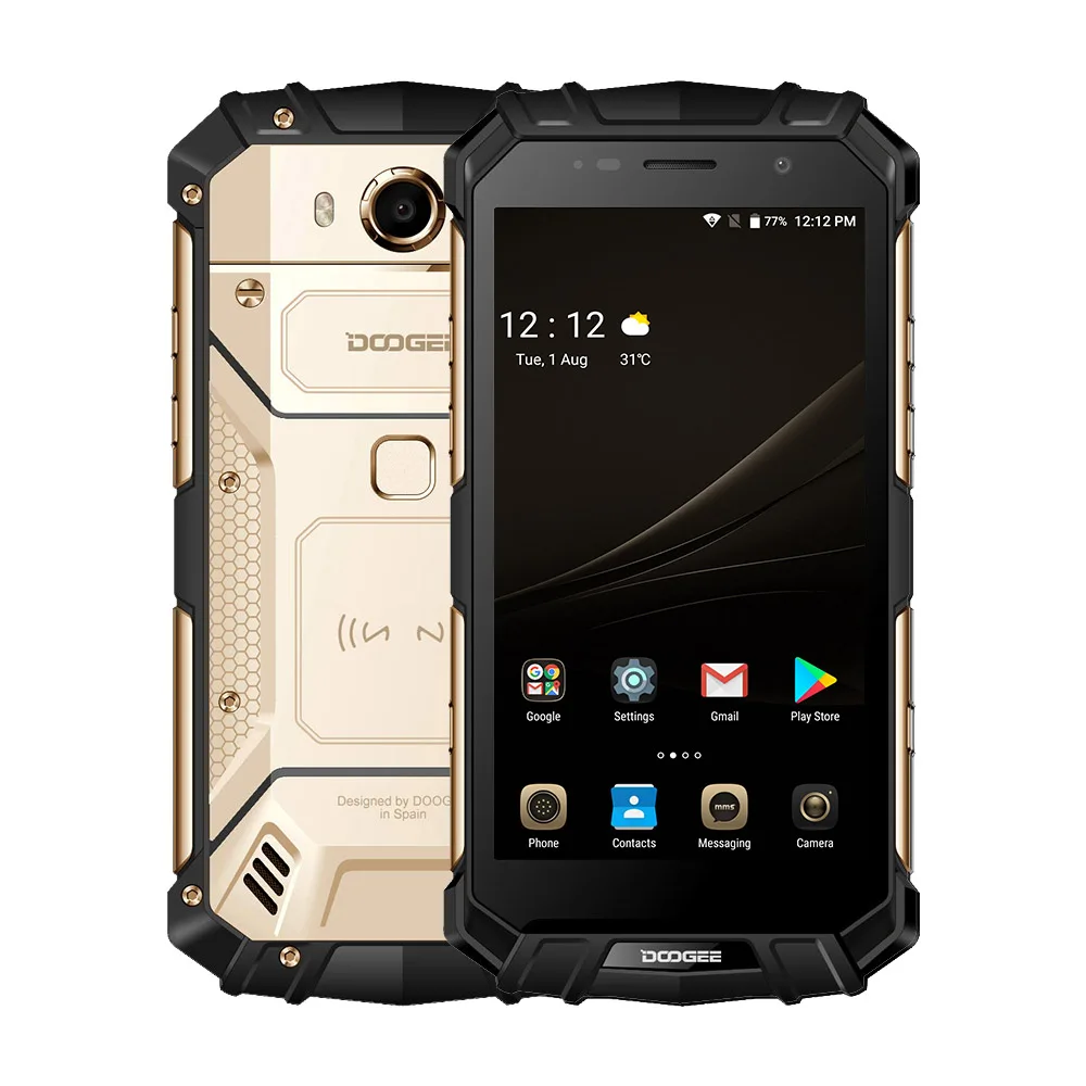 IP68 оригинальный DOOGEE S60 беспроводной зарядный смартфон 5580 мАч 12V2A Быстрая зарядка 5