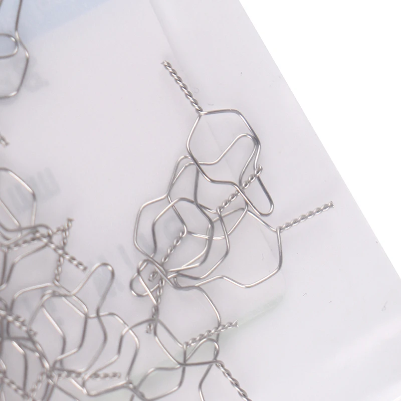 

100pcs Dental Orthodontic Kobayashi Wire Arcwhire Orthodontic Metal Ligature Tie Orthodontic Bracket Wire