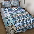 Для моей жены я люблю тебя 3 шт. одеяло наволочка комплекты постельного белья Королевский размер одеяло пододеяльник покрывало для кровати