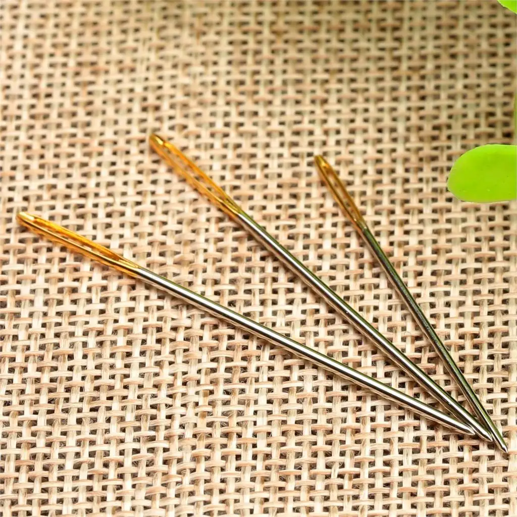 Один набор/6 шт Большой Eye pullсквозная игла стежка штемпелюя гобелен ручного шитья