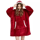 пижама женская Брючные костюмы пижама костюм женский домашняяЗимняя женская пижама, одеяло, халаты, женская одежда для сна, толстовка, розовая, серая, винная, синяя теплая Домашняя одежда, фланелевые одеяла с капюшоном