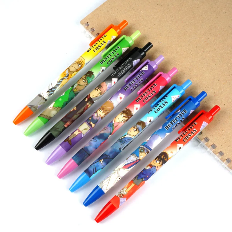 4 шт./компл. японская цветная гелевая ручка CRUX Detective Conan ограниченная Длина 0 5