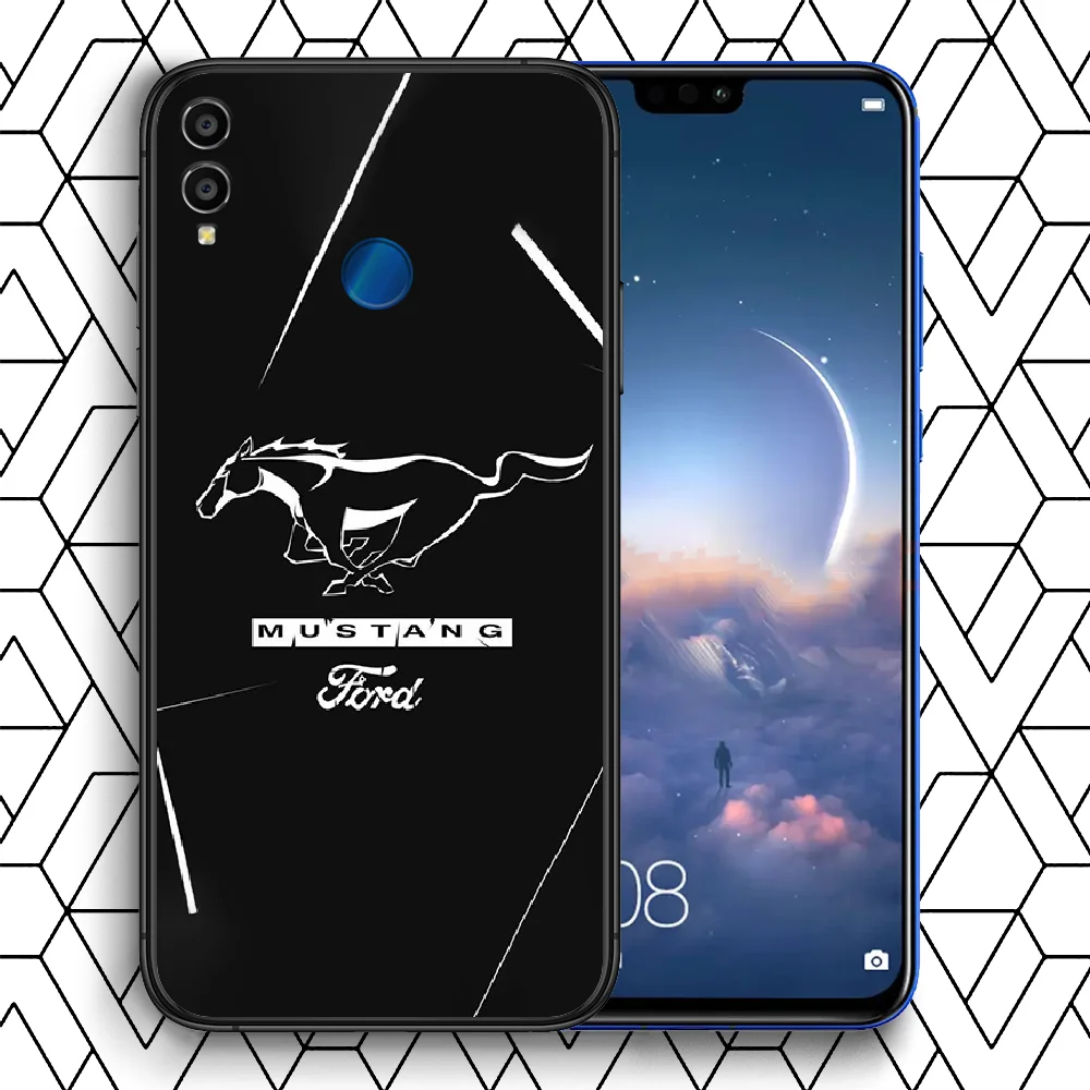 

Fords Mustangs logo Phone Case Cover Hull For HUAWEI Honor 7a 8s 8a 8x 9 9x 10 20 i Lite Pro black Shell Fashion Bumper Luxury