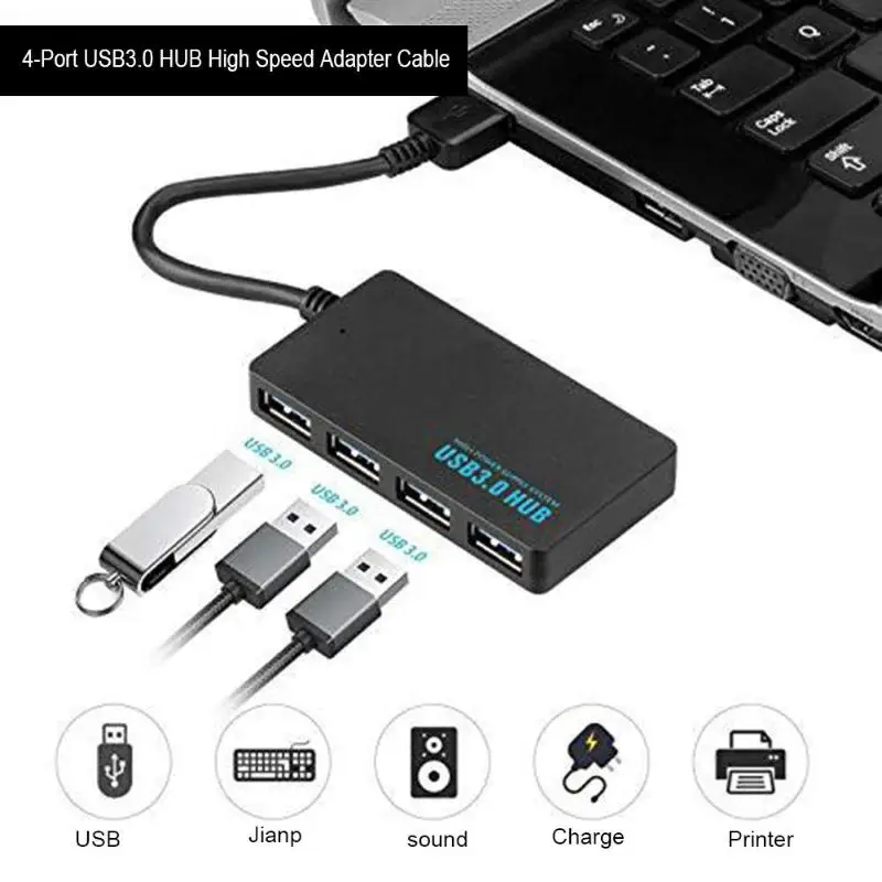 4 портовый адаптер USB 3 0 для втулок с индисветильник энергосберегающий