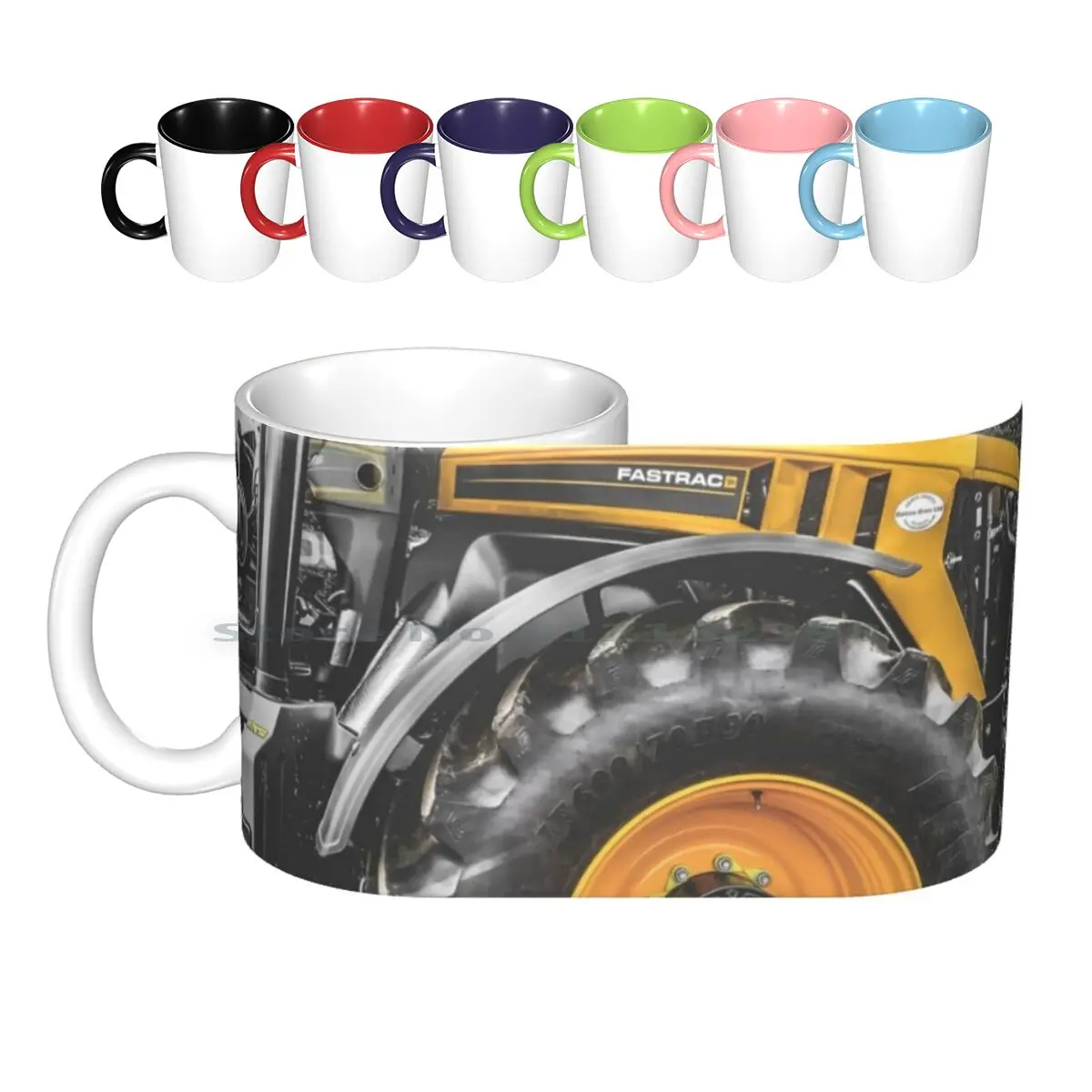 

2018 Jcb Fastrac Керамические Кружки Кофейные чашки Кружка для молока чайный комбайн трактор сельское хозяйство урожай