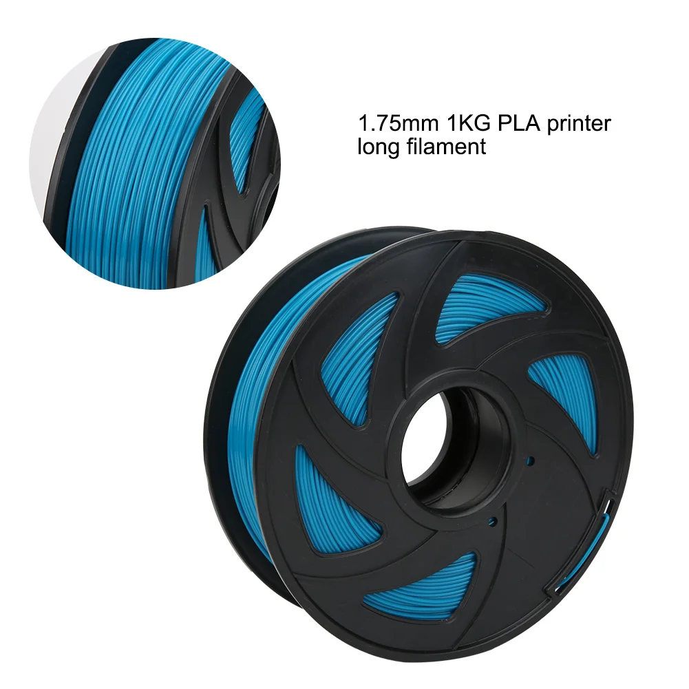 cyan pla printer filament 1 75mm 1kg long filament printing material for 3d printer repair tool part free global shipping