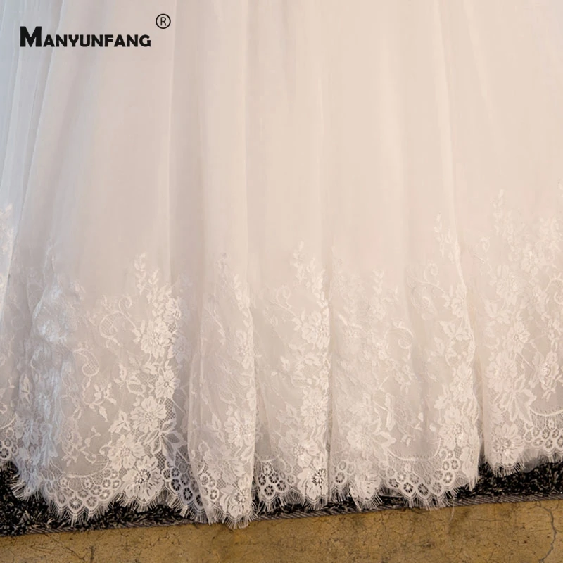 

Real Photo Custom Made Cathedral Train Sweetheart Neck Bridal Ball Gown Elegant Sleeveless Illusion Back Lace Wedding Dress