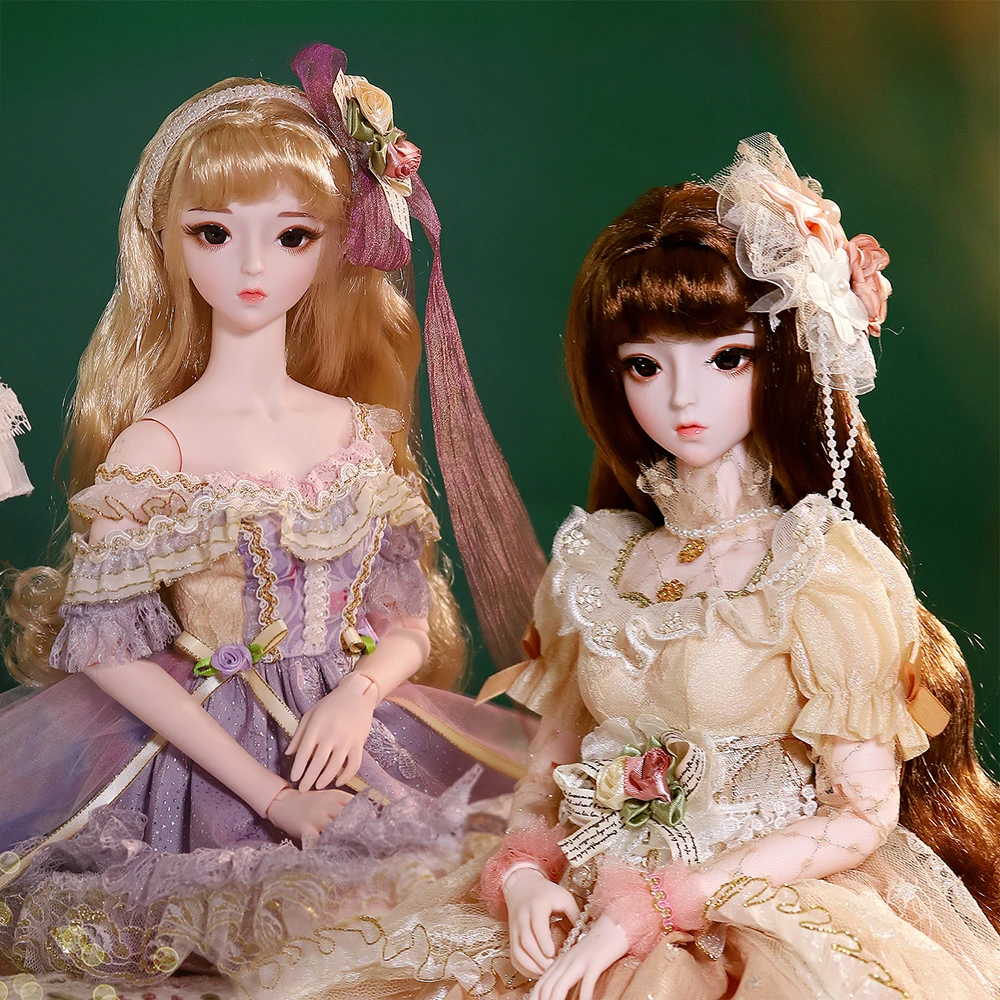 

Шарнирная кукла Dream Fairy 1/3, 34 шарнира тела 62 см, шарнирная кукла, полный комплект, романтичное платье принцессы, куклы brразы для девочек