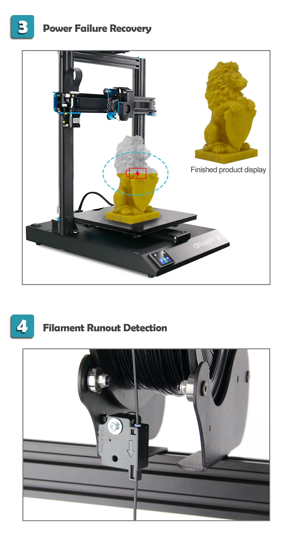 Восстановленный Artillery 3d-Printer-Kit Sidewinder X1 SW-X1 сенсорный экран, печать, двойной-Z TFT Драйвер