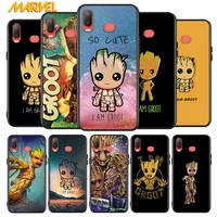marvel groot art for samsung galaxy a9 a8 star a750 a7 a6 a5 a3 plus 2018 2017 2016 silicone black phone case soft cover